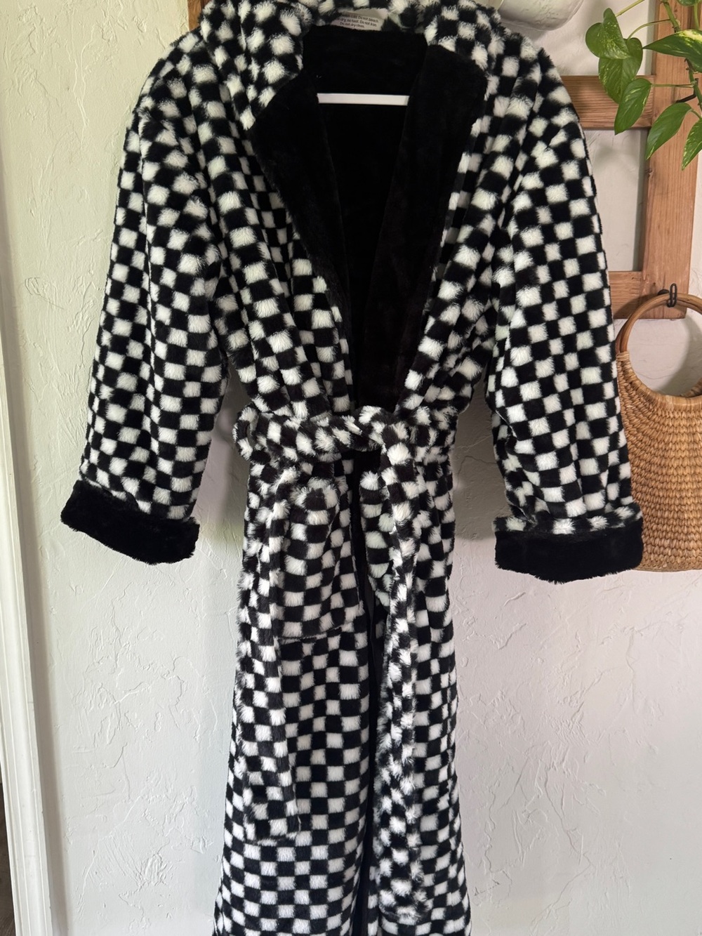 Minky Couture Black & White Check